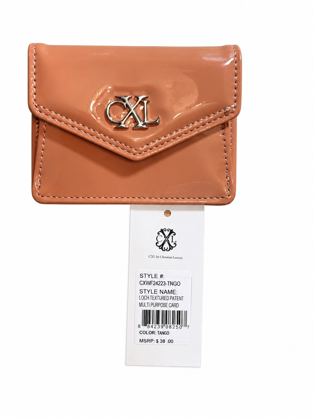 NWT CXL Christian Lacroix Tango Patent Card Holder Wallet MSRP $38
